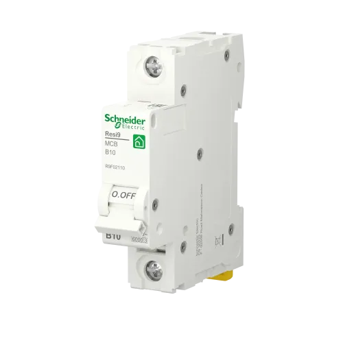 Автоматический выключатель 10А, 1 полюса, уставка В, Resi9 R9F02110 Schneider Electric