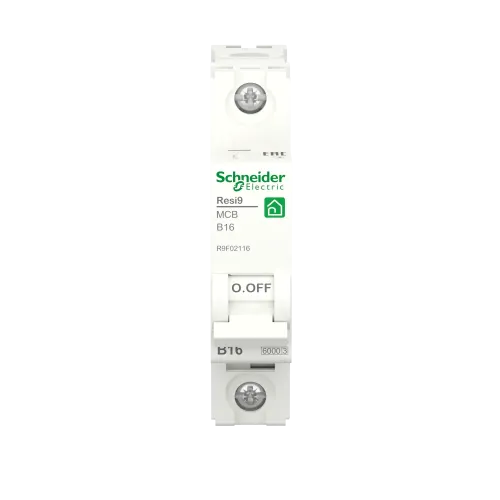 Автоматический выключатель 16А, 1 полюса, уставка В, Resi9 R9F02116 Schneider Electric