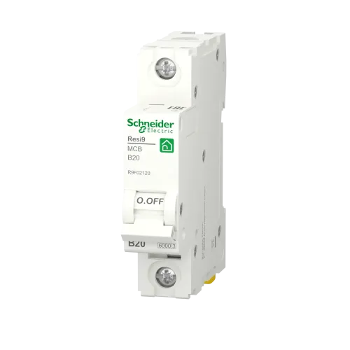 Автоматический выключатель 20А, 1 полюса, уставка В, Resi9 R9F02120 Schneider Electric
