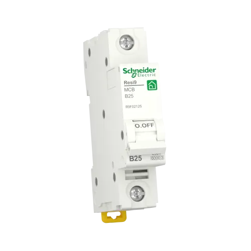Автоматический выключатель 25А, 1 полюса, уставка В, Resi9 R9F02125 Schneider Electric