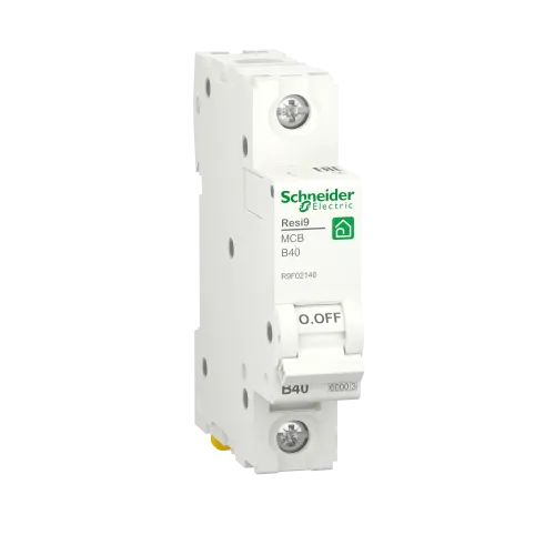 Автоматический выключатель 40А, 1 полюса, уставка В, Resi9 R9F02140 Schneider Electric