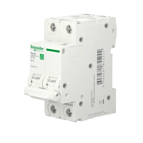 Автоматический выключатель 10А, 2 полюса, уставка В, Resi9 R9F02210 Schneider Electric