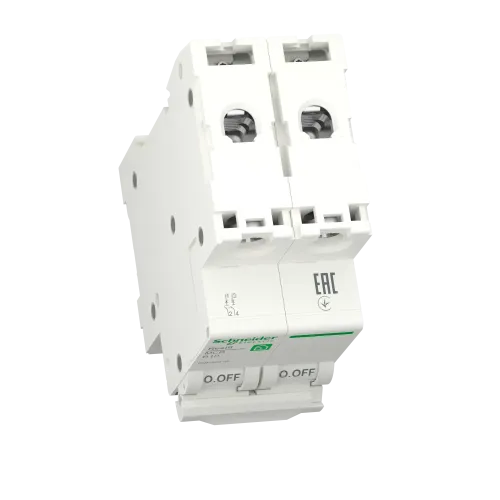 Автоматический выключатель 10А, 2 полюса, уставка В, Resi9 R9F02210 Schneider Electric