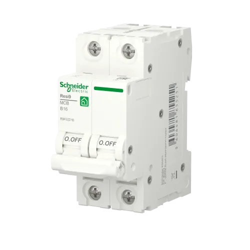 Автоматический выключатель 16А, 2 полюса, уставка В, Resi9 R9F02216 Schneider Electric