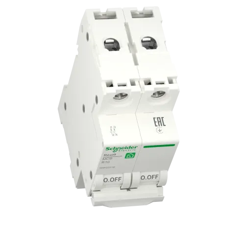 Автоматический выключатель 16А, 2 полюса, уставка В, Resi9 R9F02216 Schneider Electric