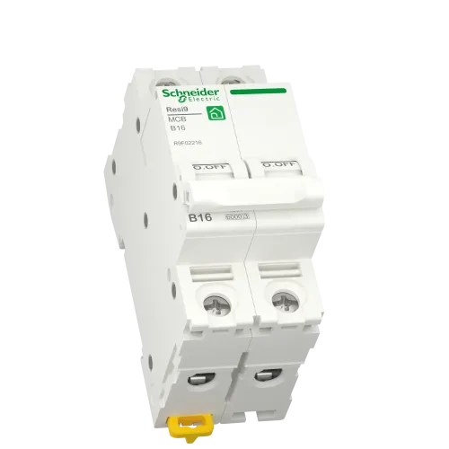 Автоматический выключатель 16А, 2 полюса, уставка В, Resi9 R9F02216 Schneider Electric