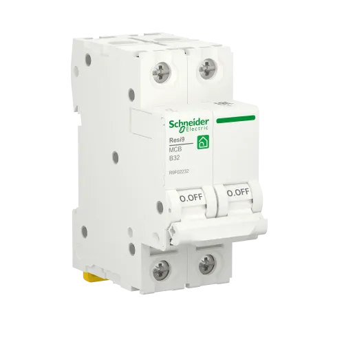 Автоматический выключатель 32А, 2 полюса, уставка В, Resi9 R9F02232 Schneider Electric