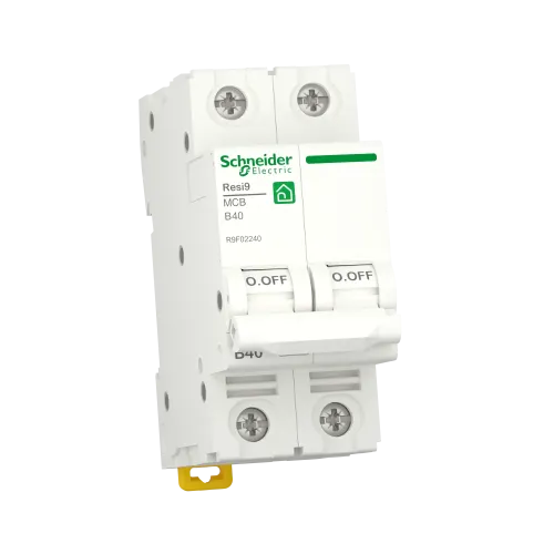 Автоматический выключатель 40А, 2 полюса, уставка В, Resi9 R9F02240 Schneider Electric