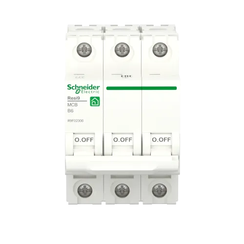 Автоматический выключатель 6А, 3 полюса, уставка В, Resi9 R9F02306 Schneider Electric