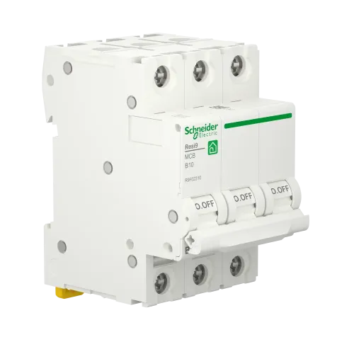 Автоматический выключатель 10А, 3 полюса, уставка В, Resi9 R9F02310 Schneider Electric