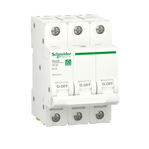 Автоматический выключатель 10А, 3 полюса, уставка В, Resi9 R9F02310 Schneider Electric
