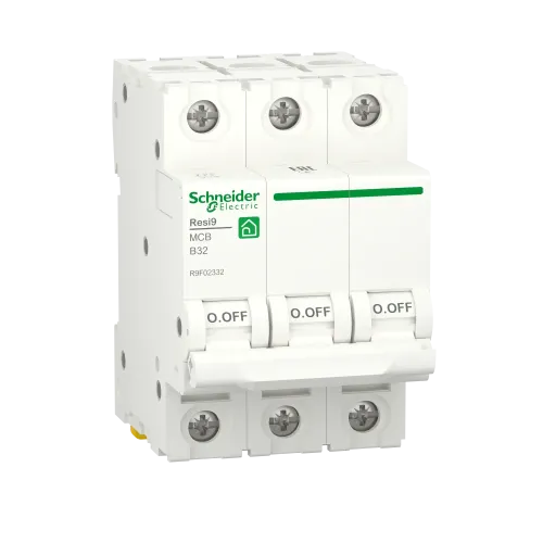 Автоматический выключатель 32А, 3 полюса, уставка В, Resi9 R9F02332 Schneider Electric