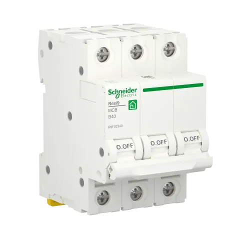 Автоматический выключатель 40А, 3 полюса, уставка В, Resi9 R9F02340 Schneider Electric