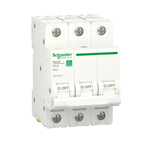 Автоматический выключатель 40А, 3 полюса, уставка В, Resi9 R9F02340 Schneider Electric