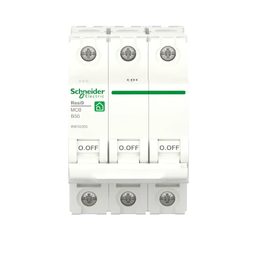 Автоматический выключатель 50А, 3 полюса, уставка В, Resi9 R9F02350 Schneider Electric