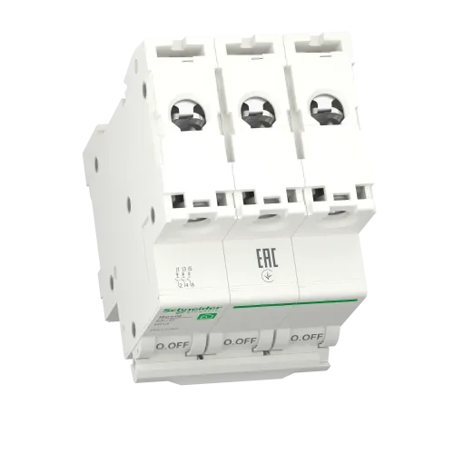 Автоматический выключатель 63А, 3 полюса, уставка В, Resi9 R9F02363 Schneider Electric