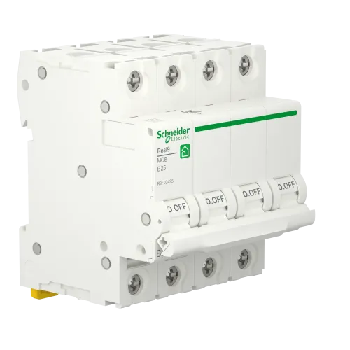 Автоматический выключатель 25А, 4 полюса, уставка В, Resi9 R9F02425 Schneider Electric