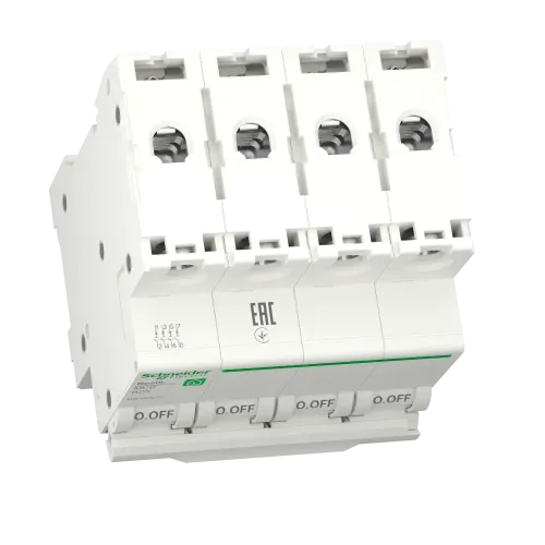 Автоматический выключатель 25А, 4 полюса, уставка В, Resi9 R9F02425 Schneider Electric