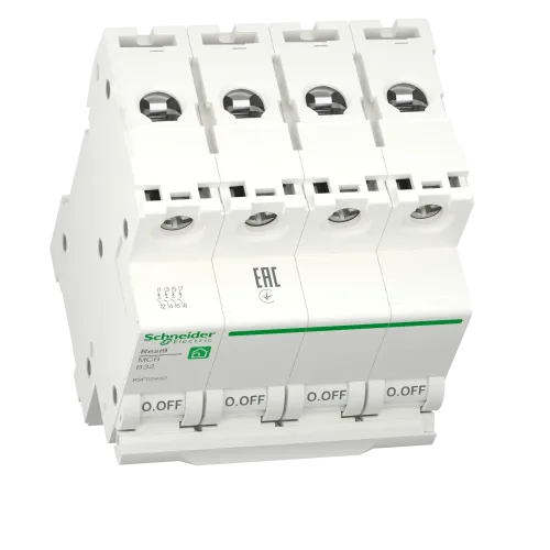 Автоматический выключатель 32А, 4 полюса, уставка В, Resi9 R9F02432 Schneider Electric