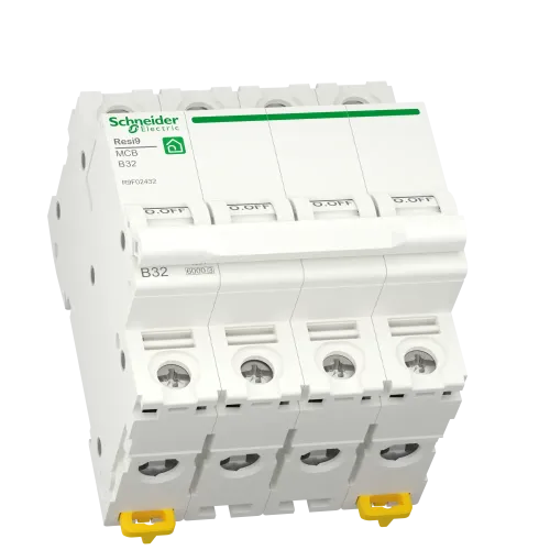 Автоматический выключатель 32А, 4 полюса, уставка В, Resi9 R9F02432 Schneider Electric