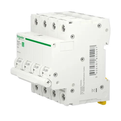 Автоматический выключатель 63А, 4 полюса, уставка В, Resi9 R9F02463 Schneider Electric