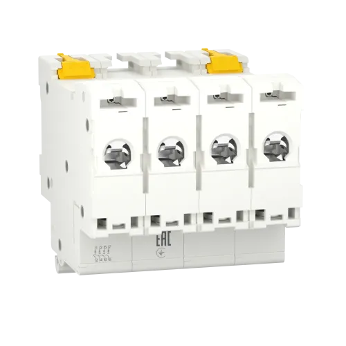 Автоматический выключатель 63А, 4 полюса, уставка В, Resi9 R9F02463 Schneider Electric