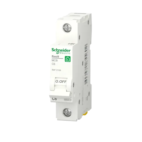 Автомат 6А, 1 полюса, уставка С, Resi9 R9F12106 Schneider Electric