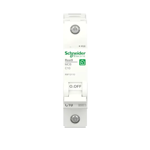 Автомат 10А, 1 полюса, уставка С, Resi9 R9F12110 Schneider Electric