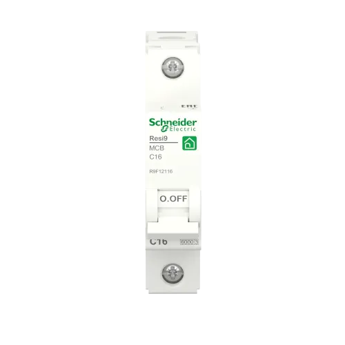 Автомат 16А, 1 полюса, уставка С, Resi9 R9F12116 Schneider Electric