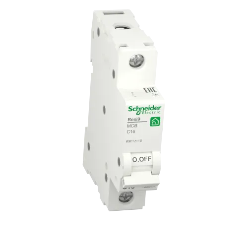 Автомат 16А, 1 полюса, уставка С, Resi9 R9F12116 Schneider Electric