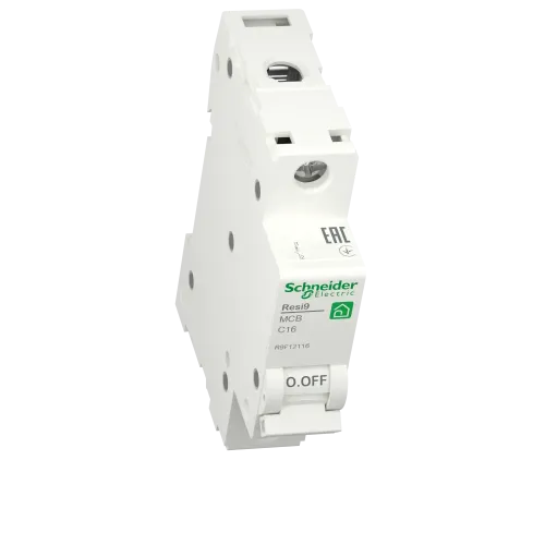 Автомат 16А, 1 полюса, уставка С, Resi9 R9F12116 Schneider Electric