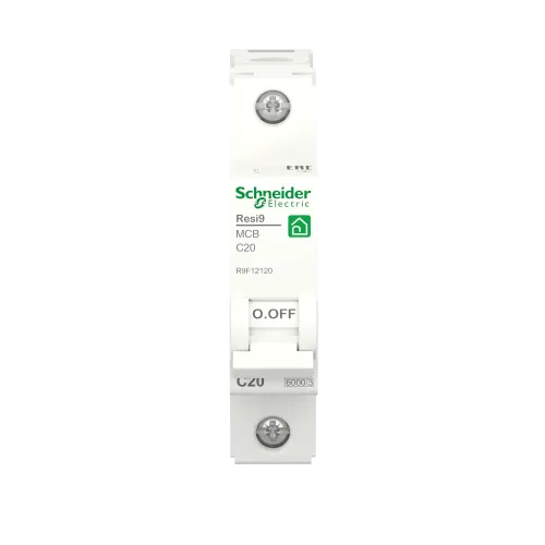 Автомат 20А, 1 полюса, уставка С, Resi9 R9F12120 Schneider Electric