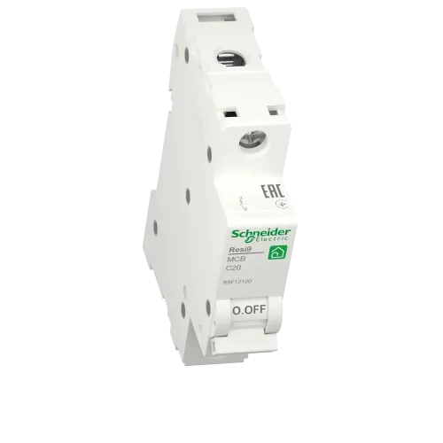 Автомат 20А, 1 полюса, уставка С, Resi9 R9F12120 Schneider Electric