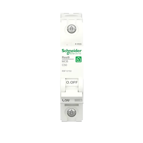 Автомат 50А, 1 полюса, уставка С, Resi9 R9F12150 Schneider Electric