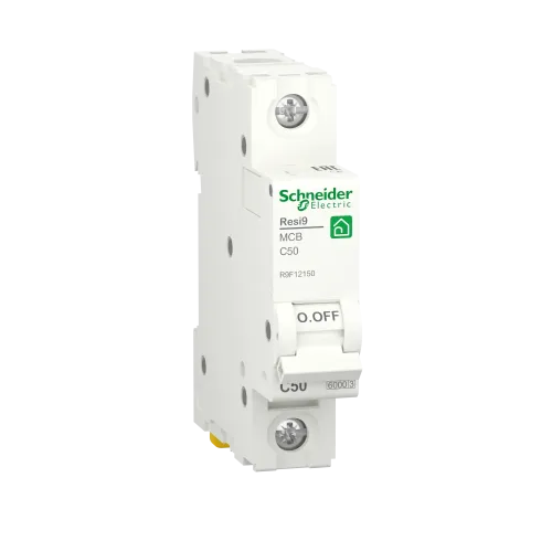 Автомат 50А, 1 полюса, уставка С, Resi9 R9F12150 Schneider Electric