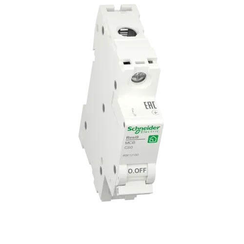 Автомат 50А, 1 полюса, уставка С, Resi9 R9F12150 Schneider Electric