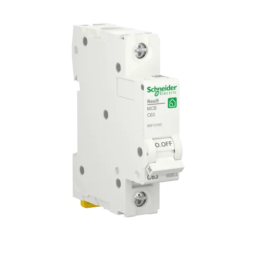 Автомат 63А, 1 полюса, уставка С, Resi9 R9F12163 Schneider Electric