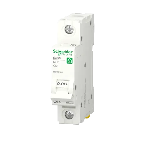 Автомат 63А, 1 полюса, уставка С, Resi9 R9F12163 Schneider Electric