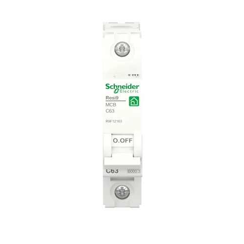 Автомат 63А, 1 полюса, уставка С, Resi9 R9F12163 Schneider Electric