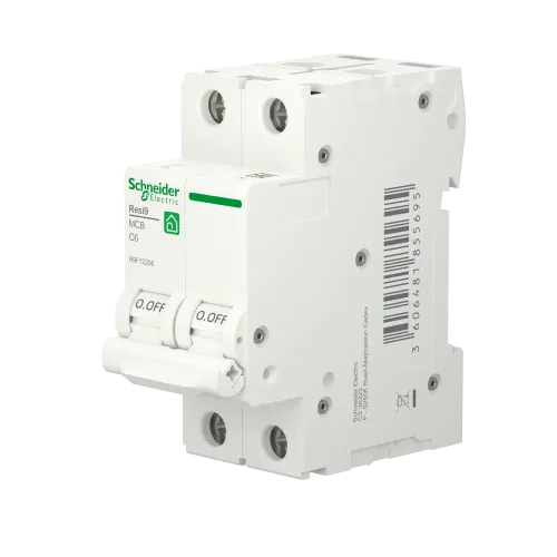 Автомат 6А, 2 полюса, уставка С, Resi9 R9F12206 Schneider Electric