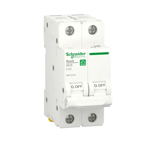 Автомат 10А, 2 полюса, уставка С, Resi9 R9F12210 Schneider Electric