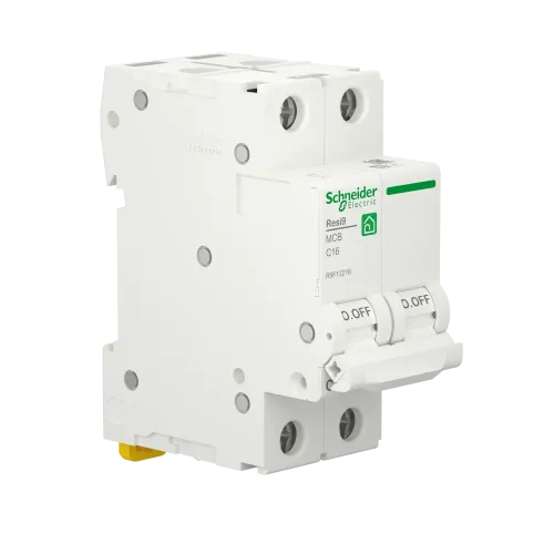 Автомат 16А, 2 полюса, уставка С, Resi9 R9F12216 Schneider Electric