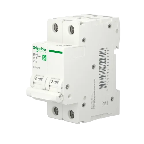 Автомат 16А, 2 полюса, уставка С, Resi9 R9F12216 Schneider Electric