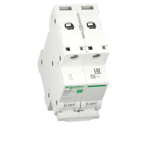 Автомат 16А, 2 полюса, уставка С, Resi9 R9F12216 Schneider Electric