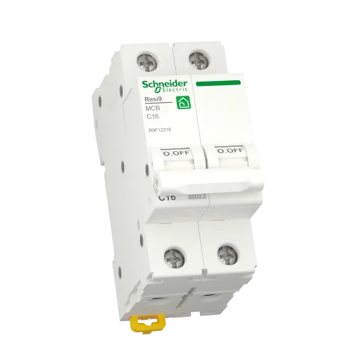 Автомат 16А, 2 полюса, уставка С, Resi9 R9F12216 Schneider Electric
