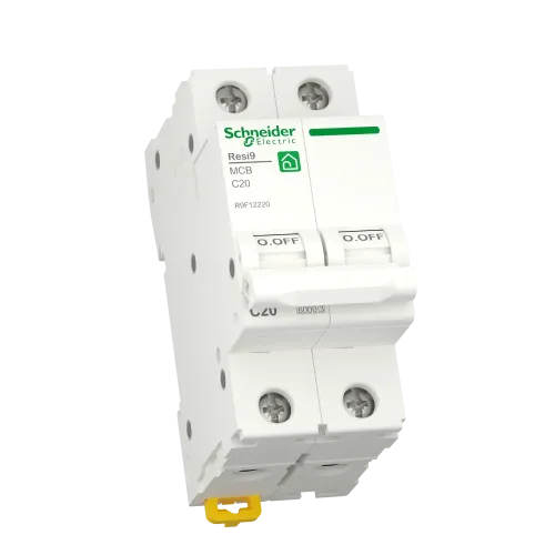 Автомат 20А, 2 полюса, уставка С, Resi9 R9F12220 Schneider Electric