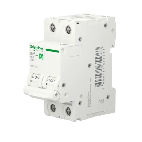 Автомат 50А, 2 полюса, уставка С, Resi9 R9F12250 Schneider Electric