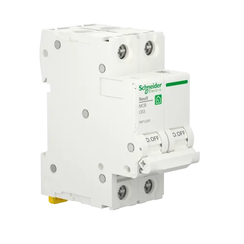 Автомат 63А, 2 полюса, уставка С, Resi9 R9F12263 Schneider Electric