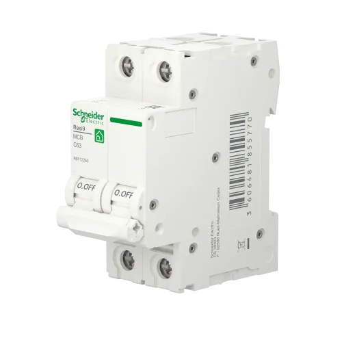 Автомат 63А, 2 полюса, уставка С, Resi9 R9F12263 Schneider Electric