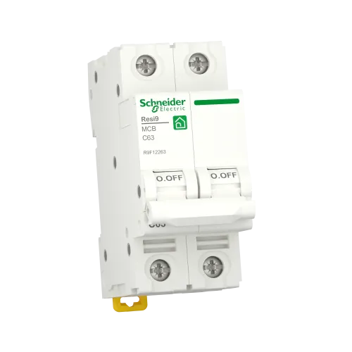 Автомат 63А, 2 полюса, уставка С, Resi9 R9F12263 Schneider Electric